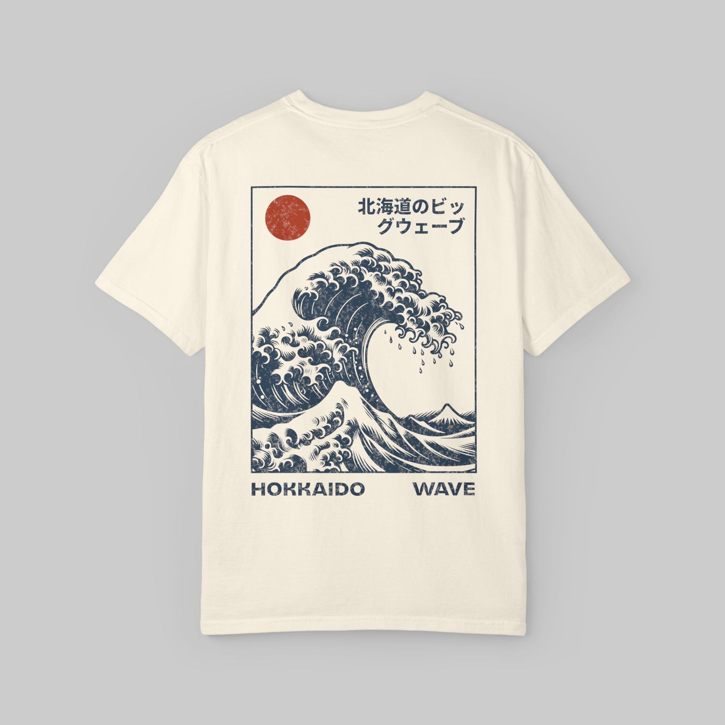 Hokkaido Wave T-Shirt — Japanese Kanji Great Wave Graphic