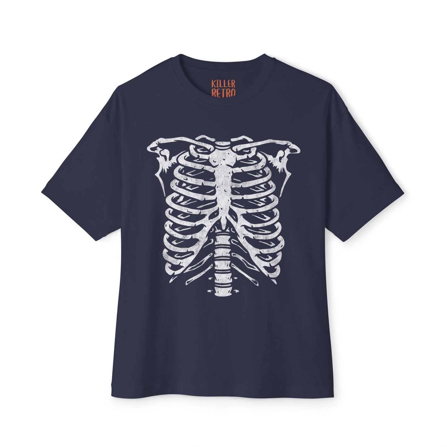 Skeleton Ribcage Oversized Graphic T-Shirt