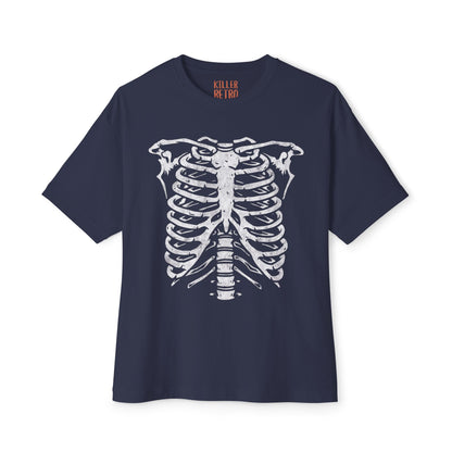 Skeleton Ribcage Oversized Graphic T-Shirt
