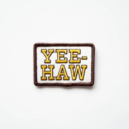 Union Made - Yee-Haw Embroidered Iron on Patch - Western