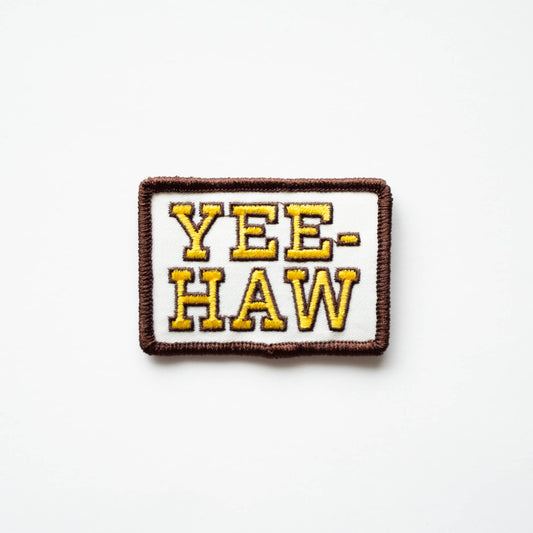 Union Made - Yee-Haw Embroidered Iron on Patch - Western