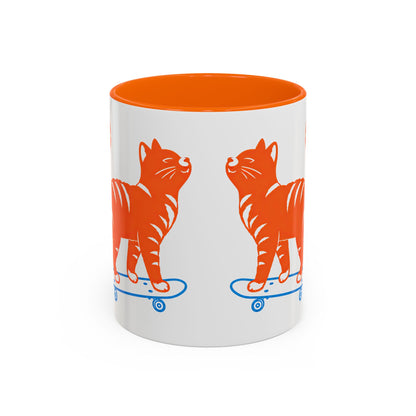 Skateboarding Cat Coffee Mug