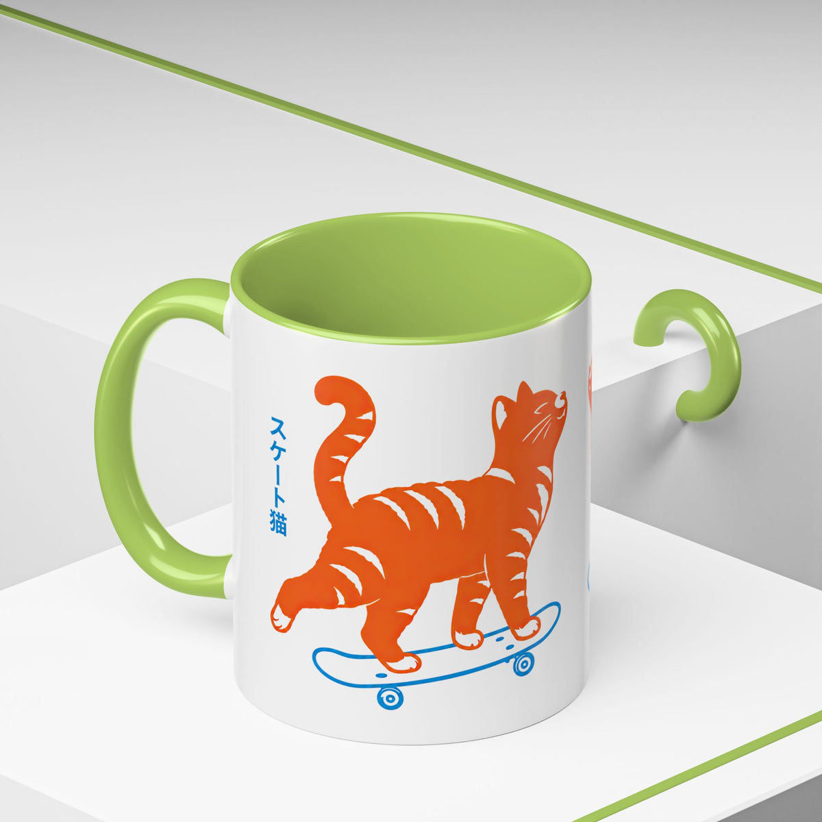 Skateboarding Cat Coffee Mug