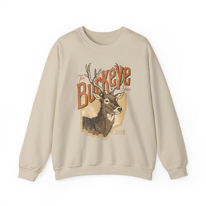 Buckeye State Ohio Crewneck Sweatshirt | Vintage Style Apparel