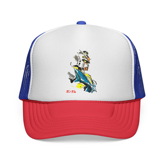 Anime Sketch Trucker Cap - Gundam Design