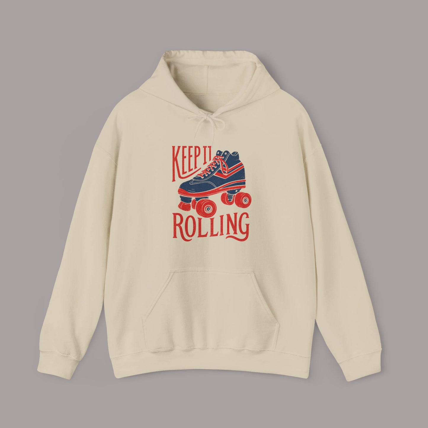 Keep It Rolling Retro Skate Hoodie
