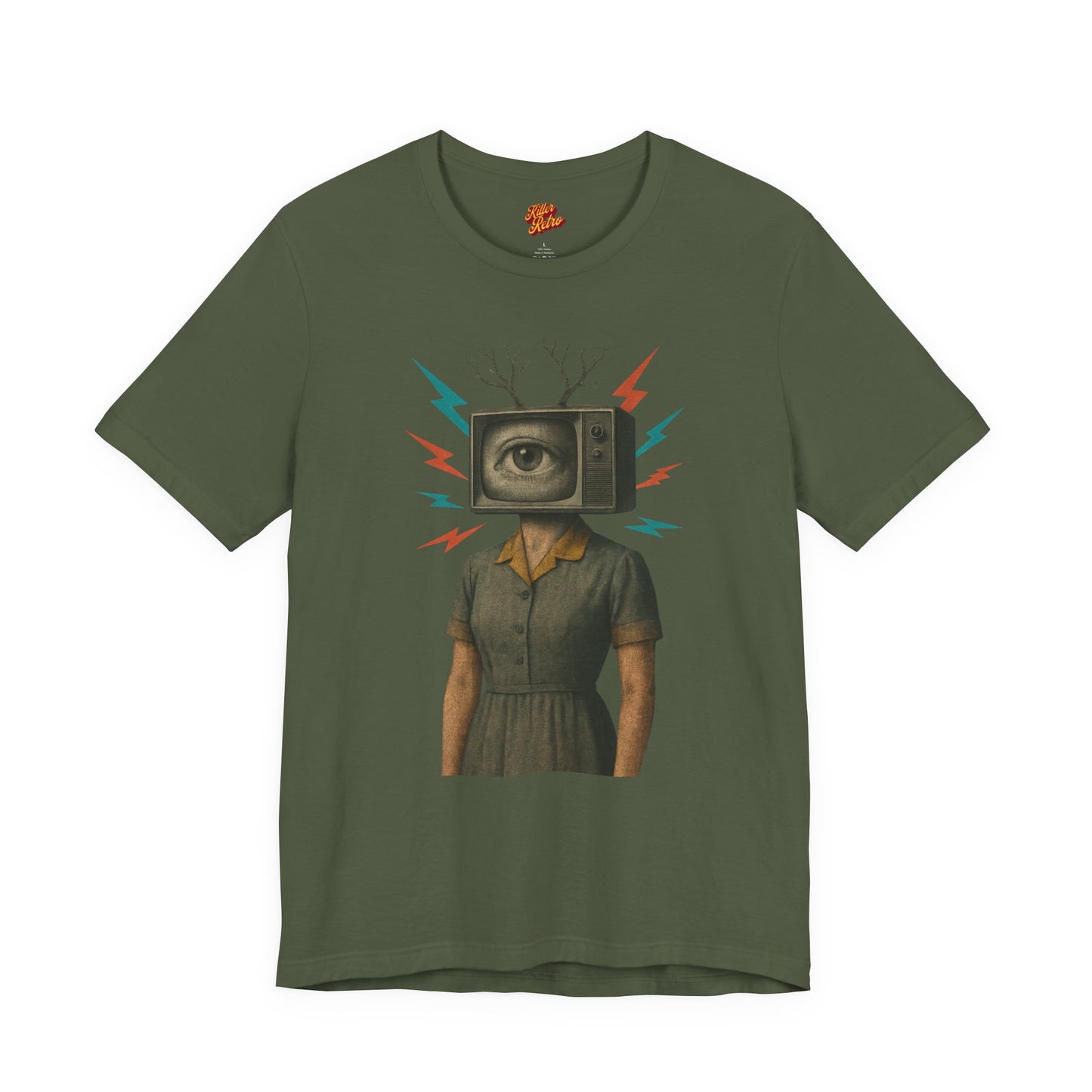 TV Head Retro Collage Graphic Tee