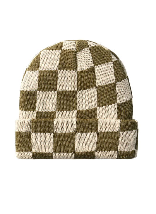Checkerboard Slacker Beanie