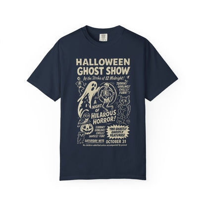 Halloween Ghost Show Unisex Vintage T-Shirt