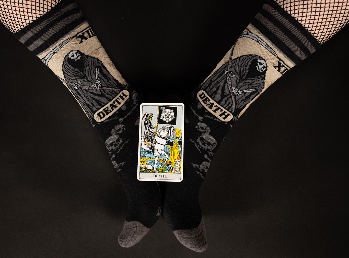 FootClothes LLC - Death Tarot Card Socks