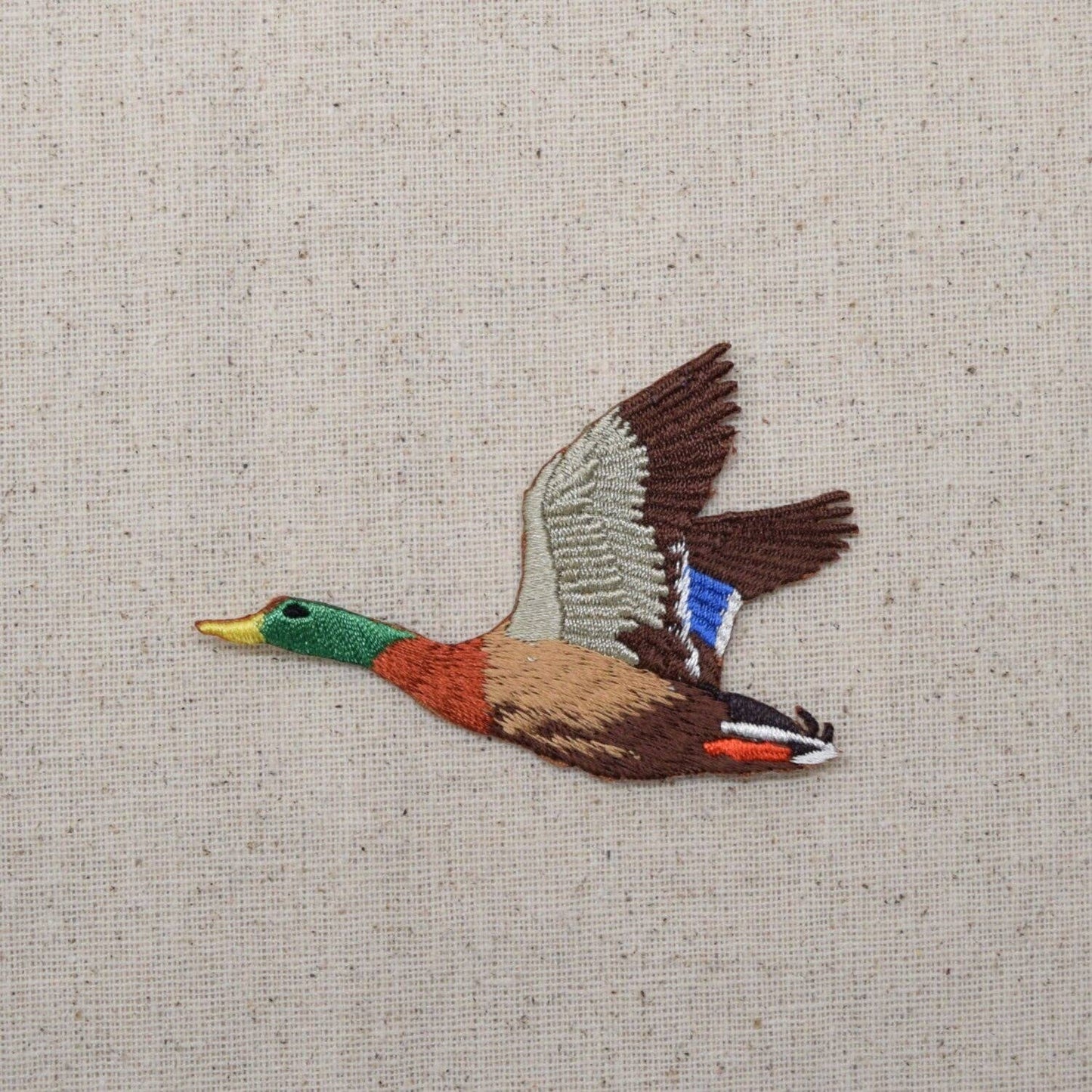 Wholesale Applique - Mallard Drake - Duck - Flying Left or Right - Iron on Applique - Embroidered Patch