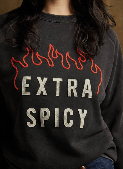 Pyknic - Extra Spicy Chainstitch & Felt Crewneck Sweatshirt