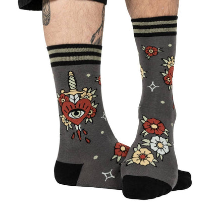 FootClothes LLC - Love Hurts Crew Socks