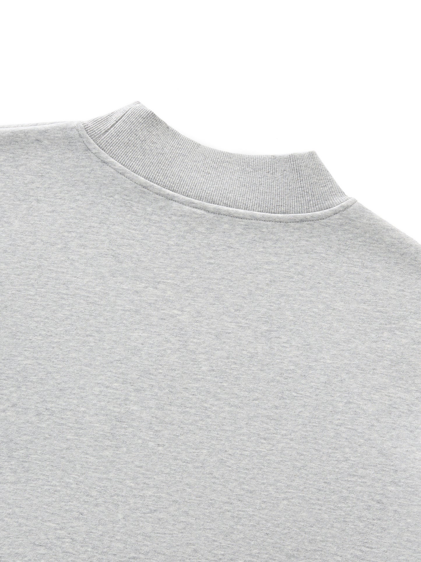 Essential Mock-Neck Crew Fleece Sweatshirt for Women
