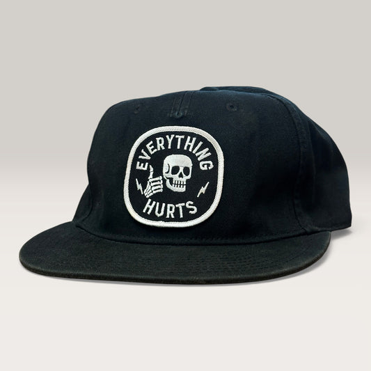 Everything Hurts Unstructured Five Panels Patched Hat - Killer Retro