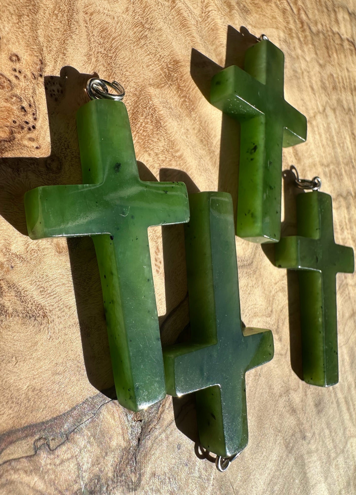 Jade Cross Pendant, 40mm*
