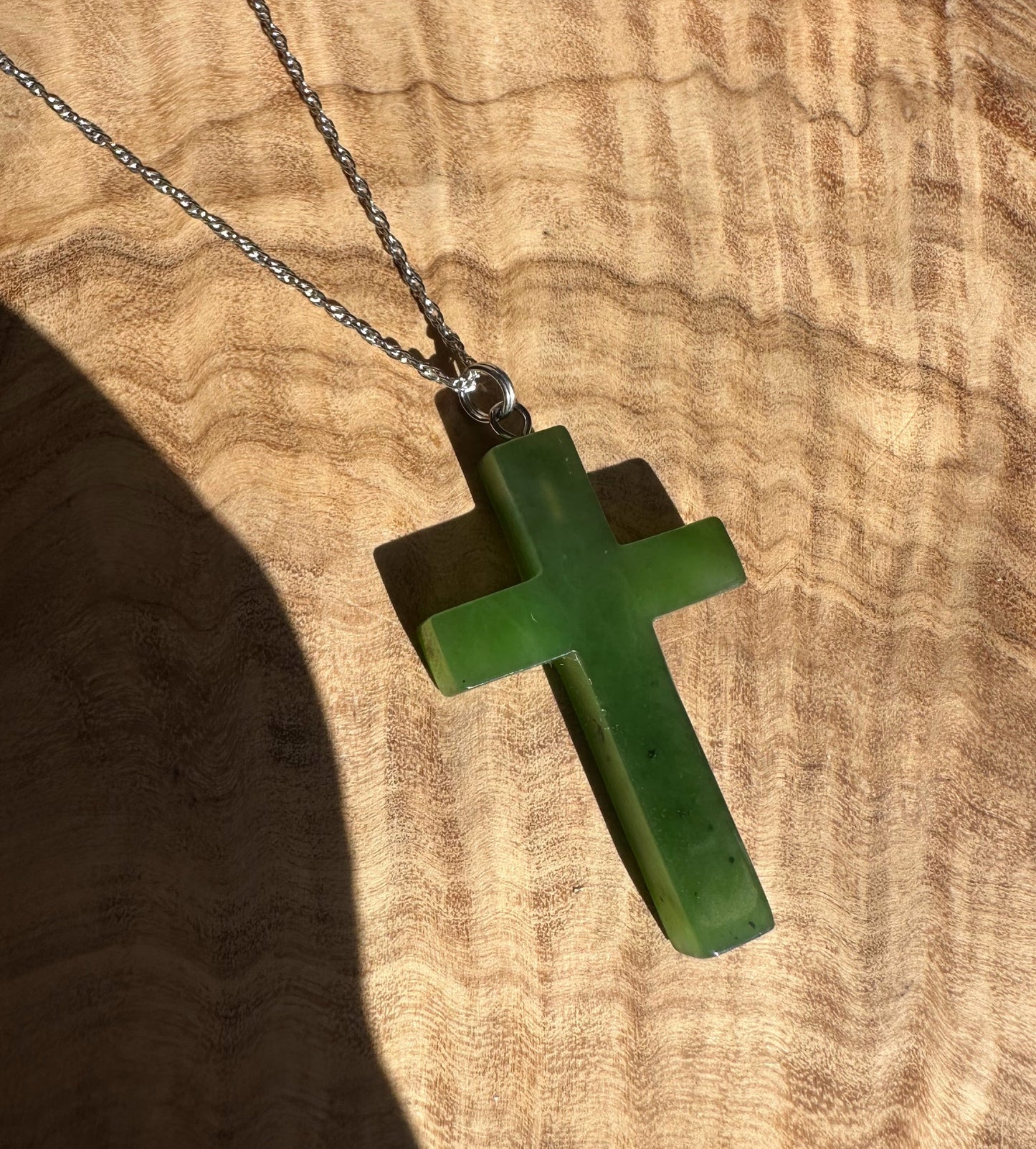 Jade Cross Pendant, 40mm*