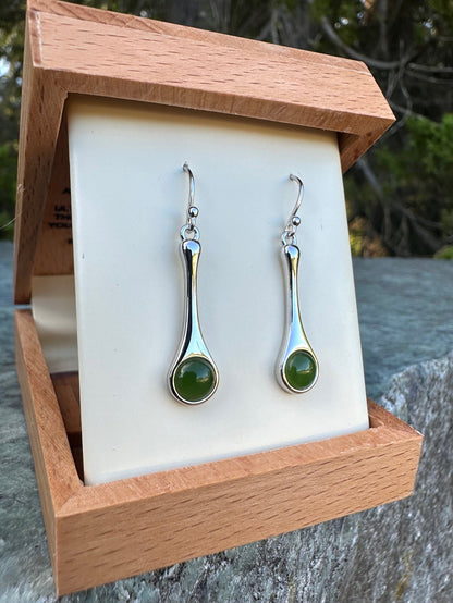 Silver Drop Earrings, 4874