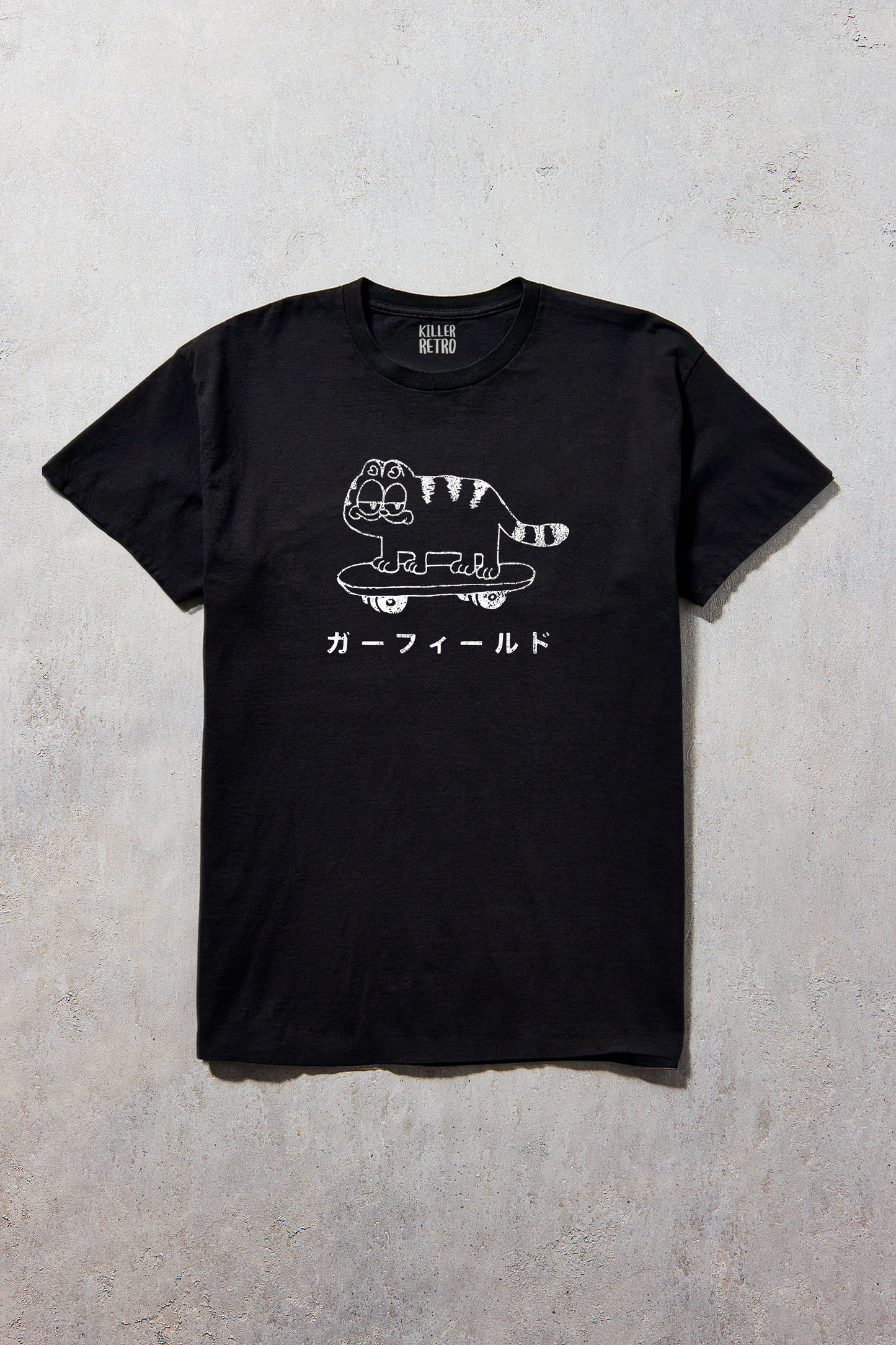Vintage Garf Cat Japanese Retro Graphic Tee.