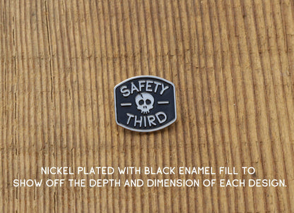 Squatchy - Safety 3rd Skull Enamel Pin
