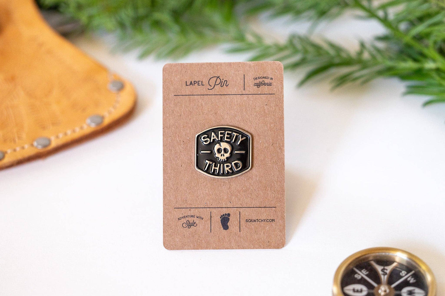 Squatchy - Safety 3rd Skull Enamel Pin