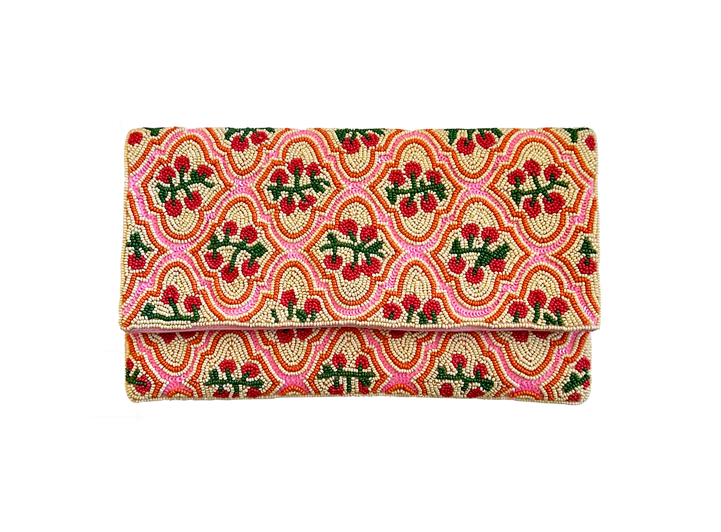 Lily Posh - Tomato Crossbody Beaded Clutch Bag, Tomatoes Bag Lily Posh