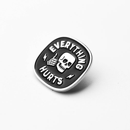 Squatchy - Everything Hurts Enamel Pin