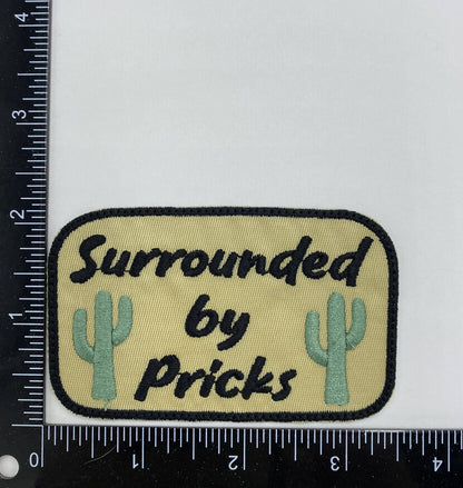Wholesale Applique - Surrounded by Pricks, Funny, Embroidered Iron on Patch