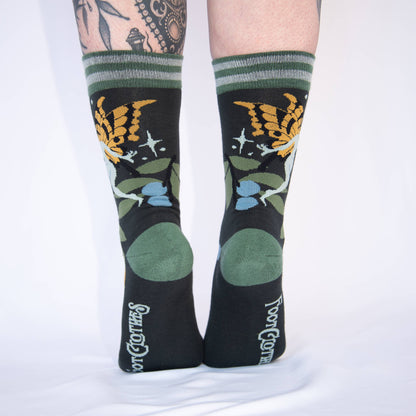 FootClothes LLC - Fanciful Fairies Crew Socks
