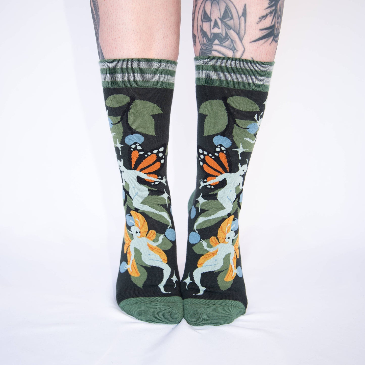 FootClothes LLC - Fanciful Fairies Crew Socks