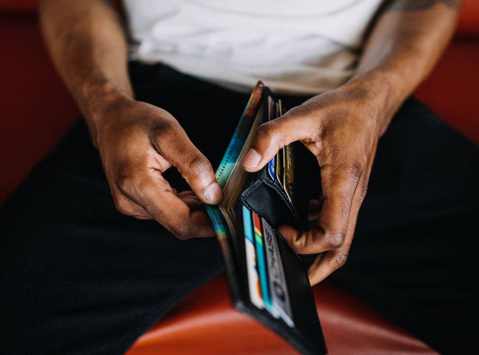 backerton - Faded Mountains - Printmaker Leather Wallet