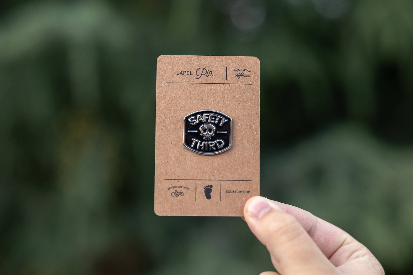 Squatchy - Safety 3rd Skull Enamel Pin