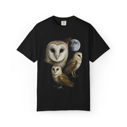 Barn Owls And The Moon 90's Meme Vintage Tee. - KILLER RETRO