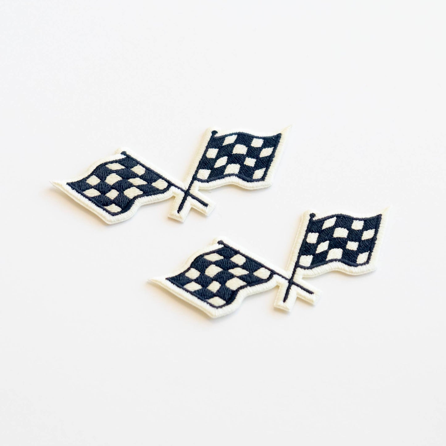 Union Made - Racing Flags Embroidered Iron on Patch