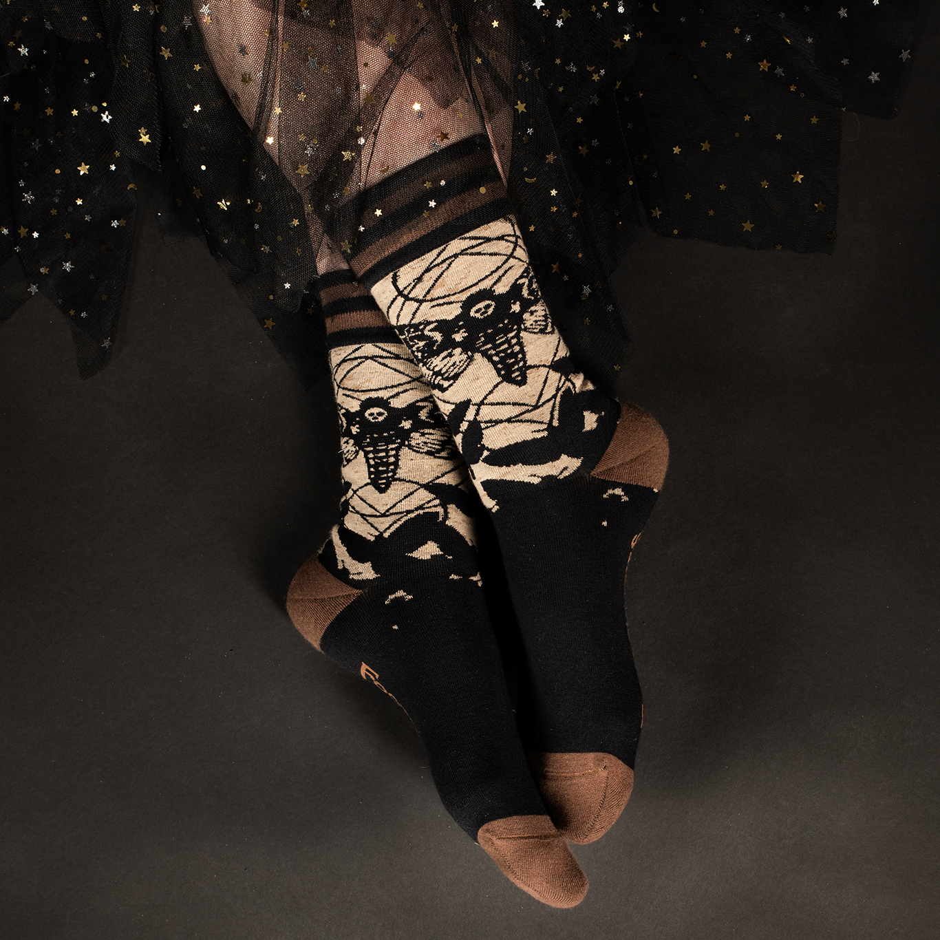 FootClothes LLC - Death's Head Hawkmoth Socks