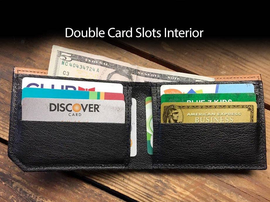 backerton - Faded Mountains - Printmaker Leather Wallet