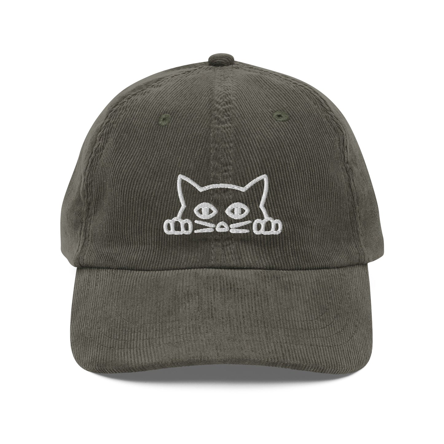 Cat Vintage Corduroy Cap - KILLER RETRO
