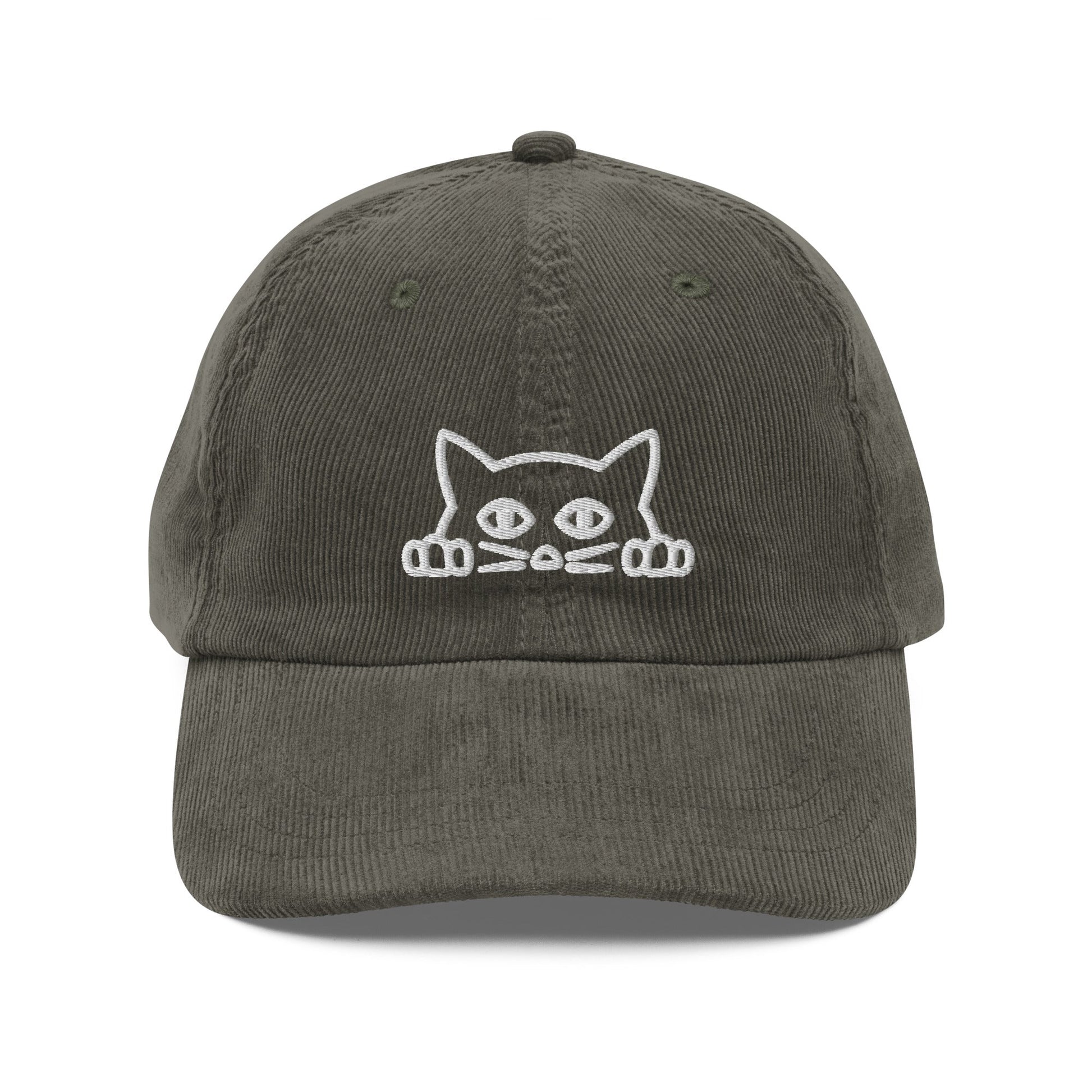 Cat Vintage Corduroy Cap - KILLER RETRO