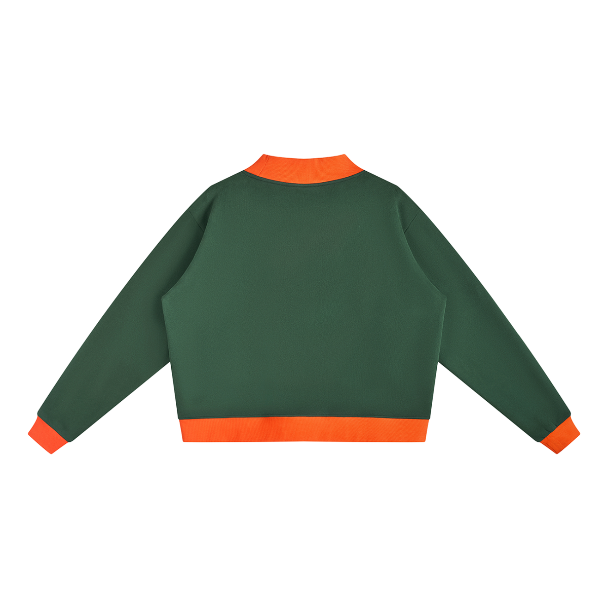 Women’s Two Tone Mock Neck Crewneck Sweatshirt