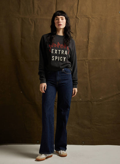 Pyknic - Extra Spicy Chainstitch & Felt Crewneck Sweatshirt