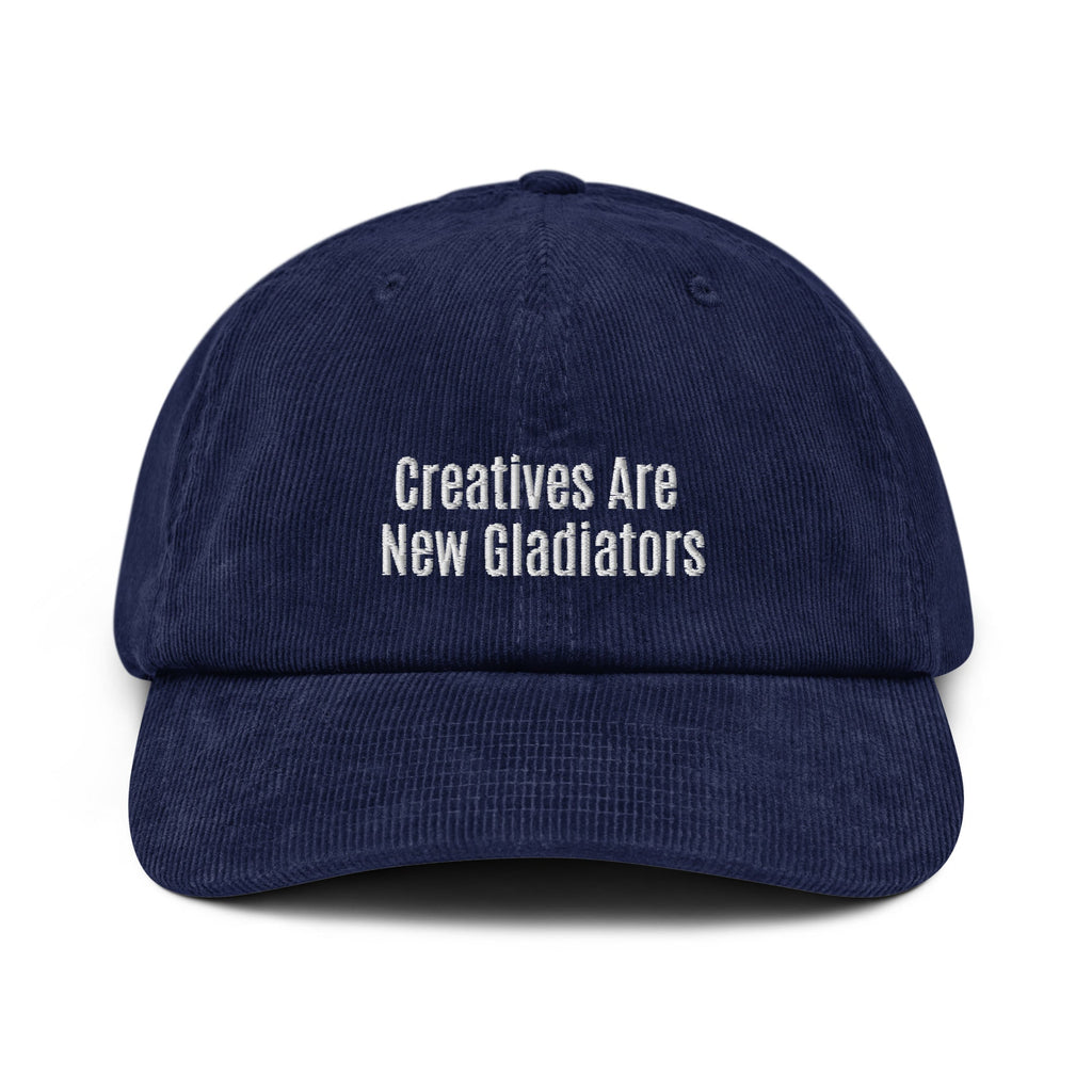 Creatives Are New Gladiators Embroidered Corduroy Hat - KILLER RETRO