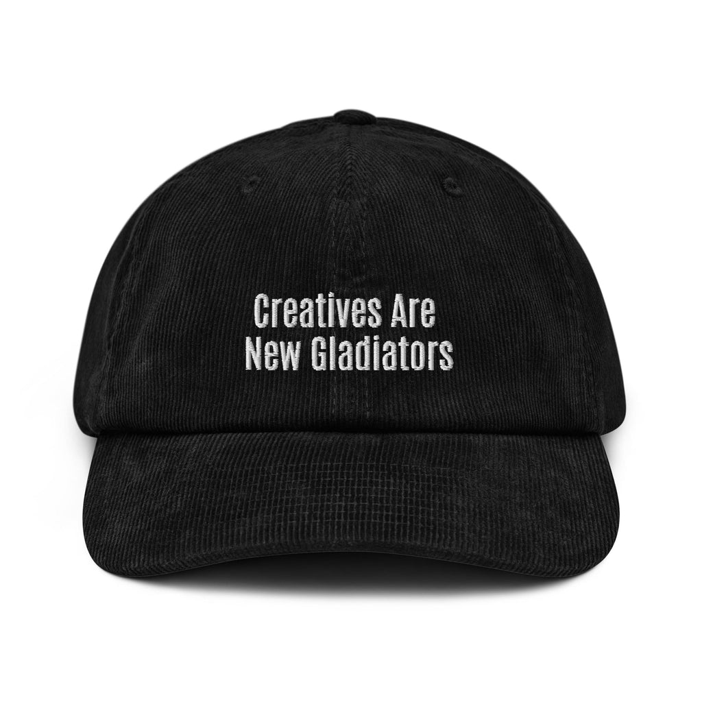 Creatives Are New Gladiators Embroidered Corduroy Hat - KILLER RETRO