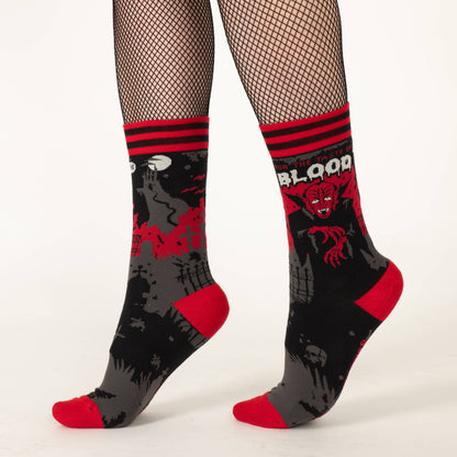 FootClothes LLC - Dracula's Bloodlust Crew Socks