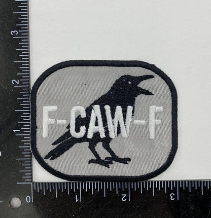 Wholesale Applique - F-CAW-F Crow, Fuck Off Humor, Sarcasm, Iron on Patch