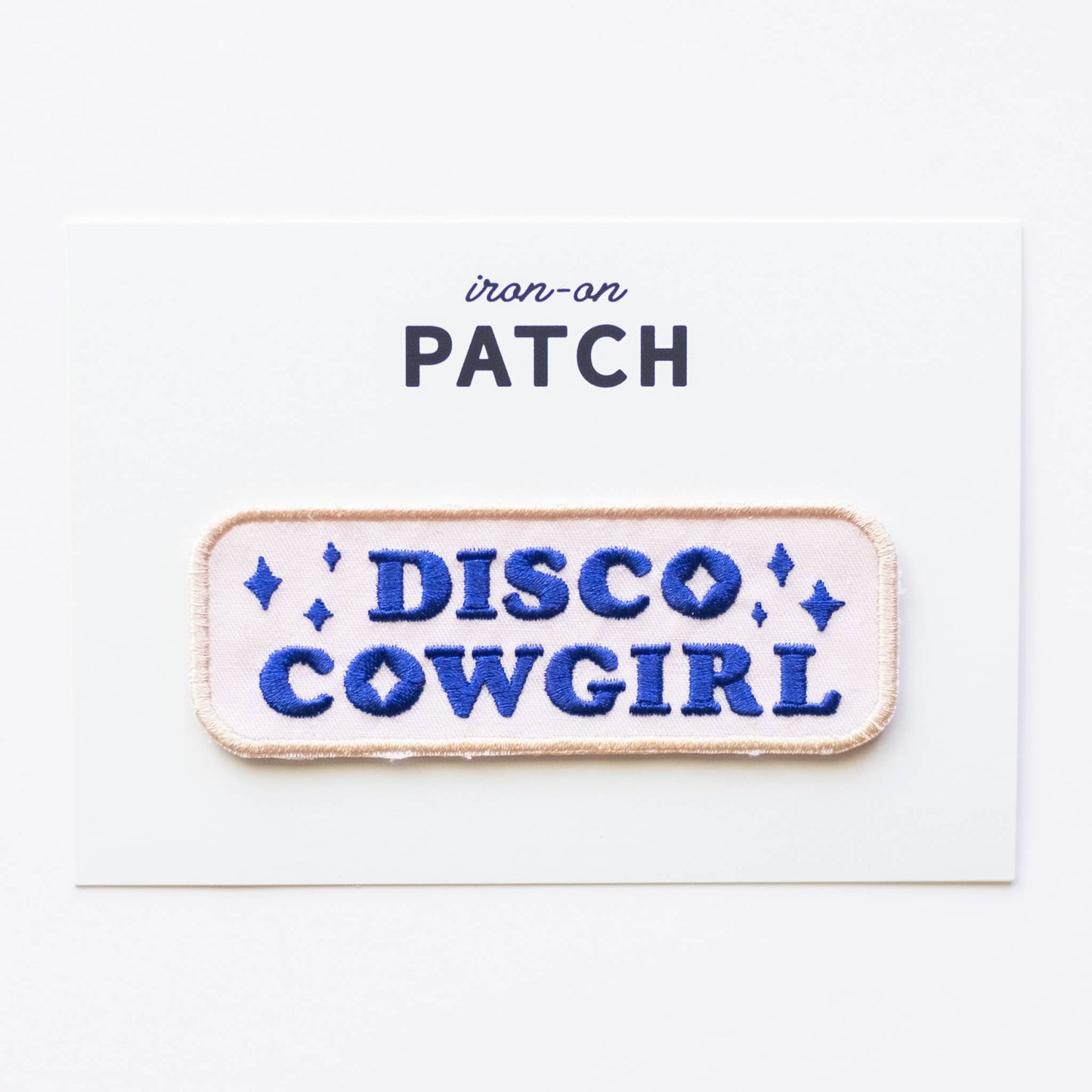 Union Made - Disco Cowgirl Embroidered Iron on Patch