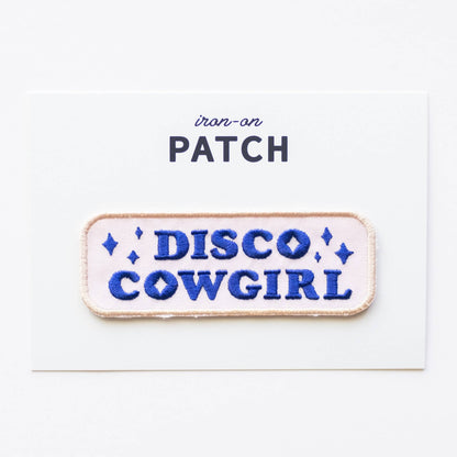 Union Made - Disco Cowgirl Embroidered Iron on Patch