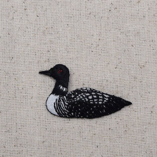 Wholesale Applique - Single Loon - Facing Left - Water Fowl - Embroidered Patch - Iron on Applique - 694784-AL