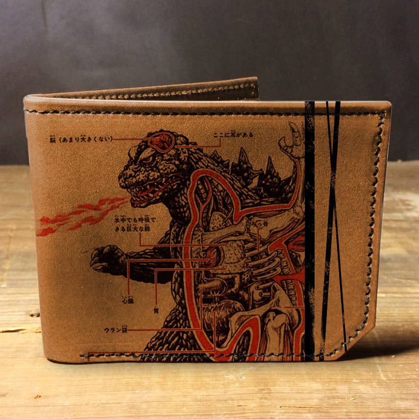 backerton - Godzilla - Printmaker Leather Wallet