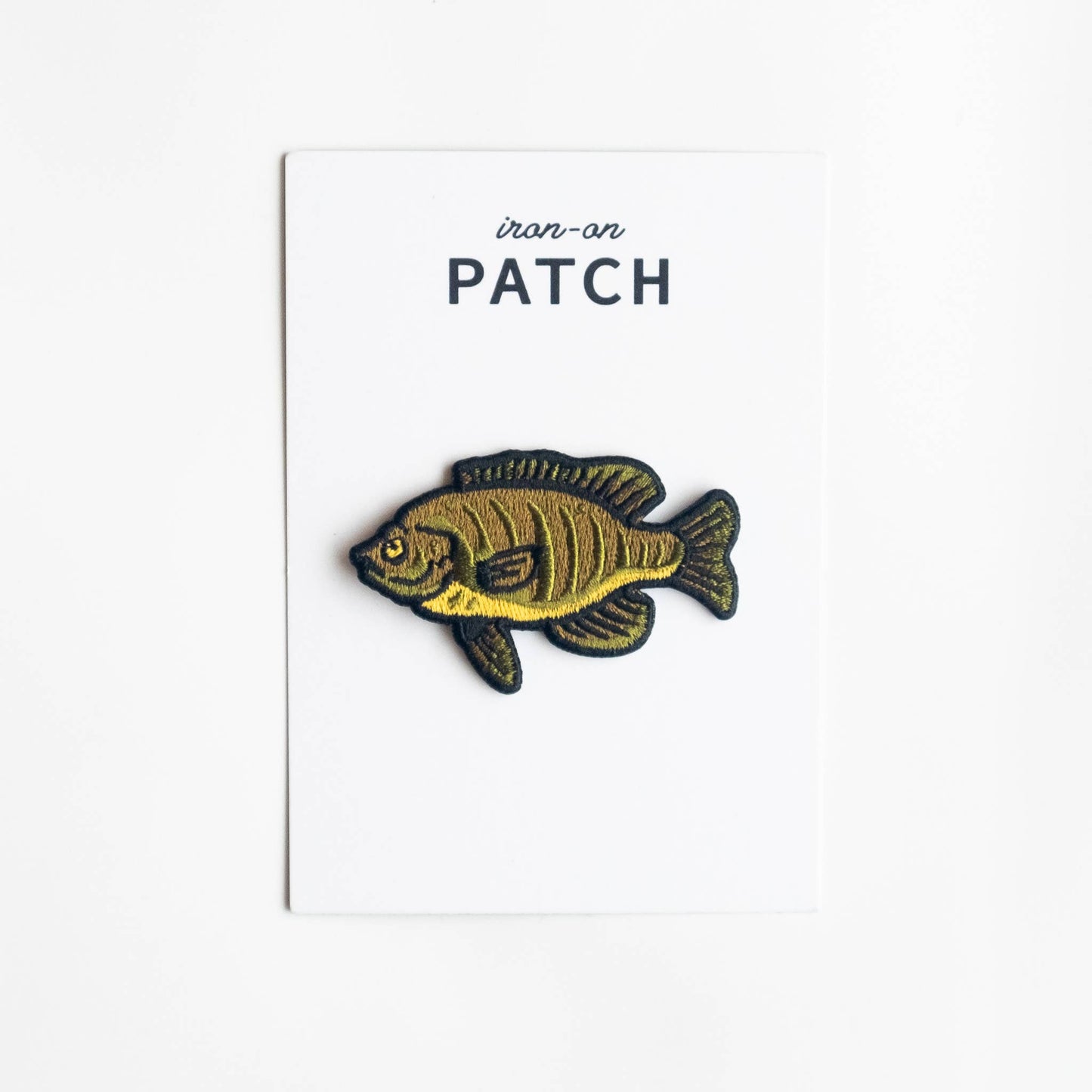 Union Made - Bluegill Fish Embroidered Iron on Patch