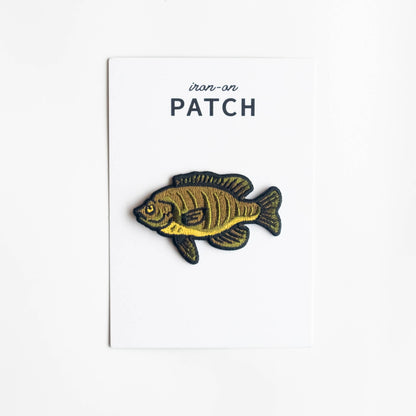 Union Made - Bluegill Fish Embroidered Iron on Patch